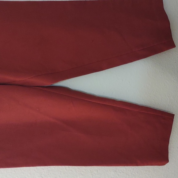 SLIGHTLY USED ANN TAYLOR SIZE 12 COLOR BURNT ORANGE DRESS PANTS - Picture 6 of 15